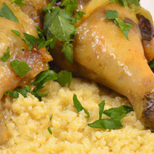 Savor the Flavor: Braised Chicken Legs with Fluffy Couscous