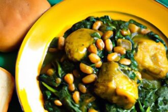 Plantain Fufu Paired Perfectly with Hearty Spinach Stew