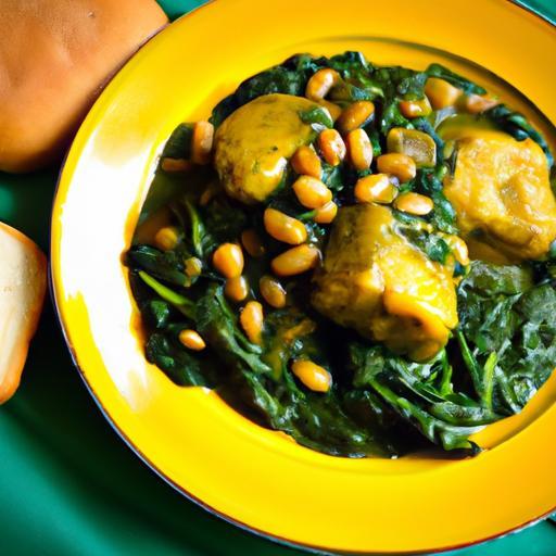 Plantain Fufu Paired Perfectly with Hearty Spinach Stew