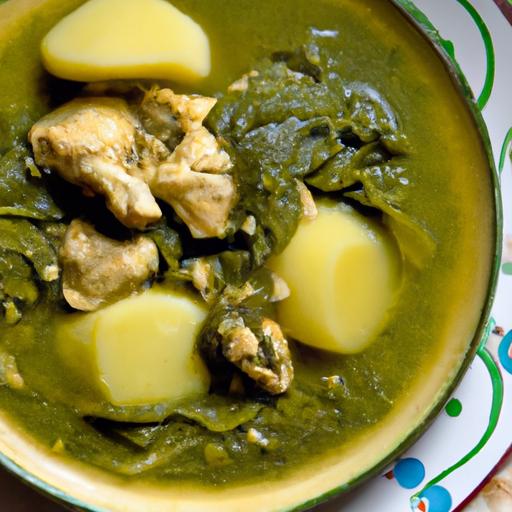Plantain Fufu Paired Perfectly with Hearty Spinach Stew