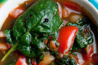 Hearty Spinach and Tomato Stew: A Nutritious Comfort Bowl