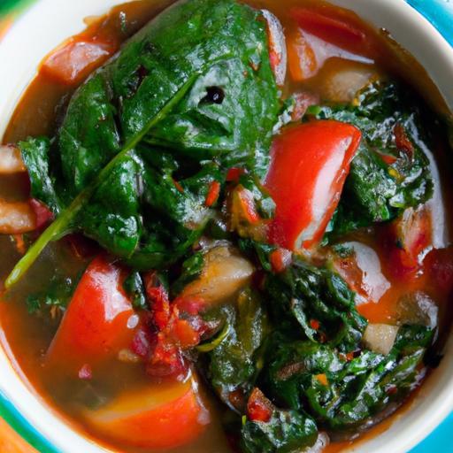 Hearty Spinach and Tomato Stew: A Nutritious Comfort Bowl