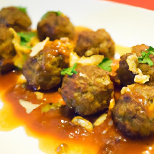 Savor Lamb Meatballs Drizzled in Golden Saffron Sauce