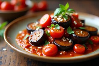 Stewed Eggplant with Tomatoe