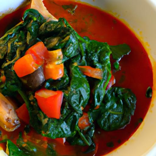 Hearty Spinach and Tomato Stew: A Nutritious Comfort Bowl