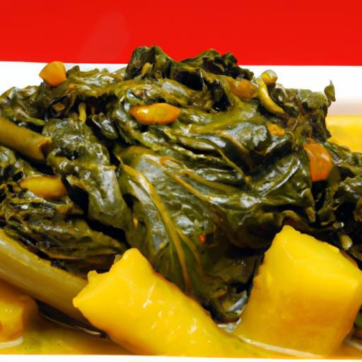 Rwandan Isombe: Cassava Leaves Steeped in Groundnut Flavor