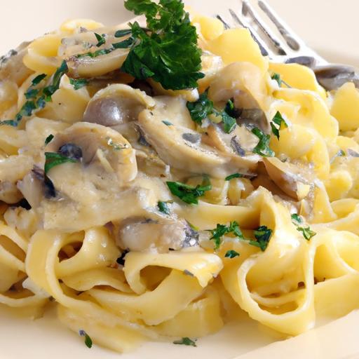 Fettuccine with Mushroom Sauce: A Creamy Pasta Delight