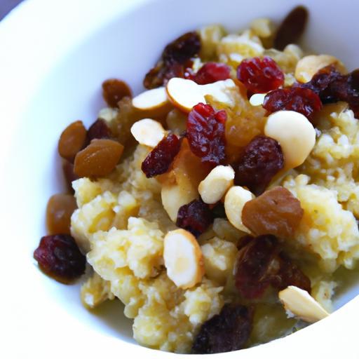 Delightful Sweet Couscous with Raisins and Crunchy Almonds