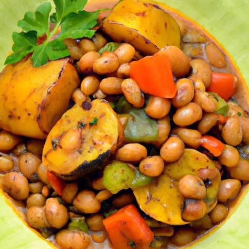 Hearty Ghanaian Beans Stew with Sweet Plantains Delight