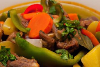 Savor the Flavors: Ugandan Beef Stew with Fresh Veggies