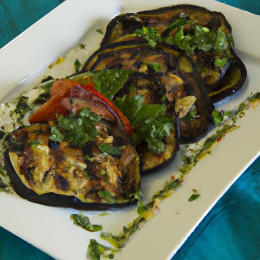 Savor the Flavors of Mediterranean grilled Eggplant Delight