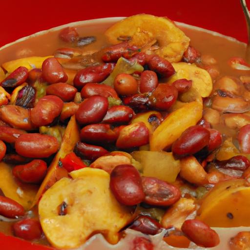 Hearty Ghanaian Beans Stew with Sweet Plantains Delight