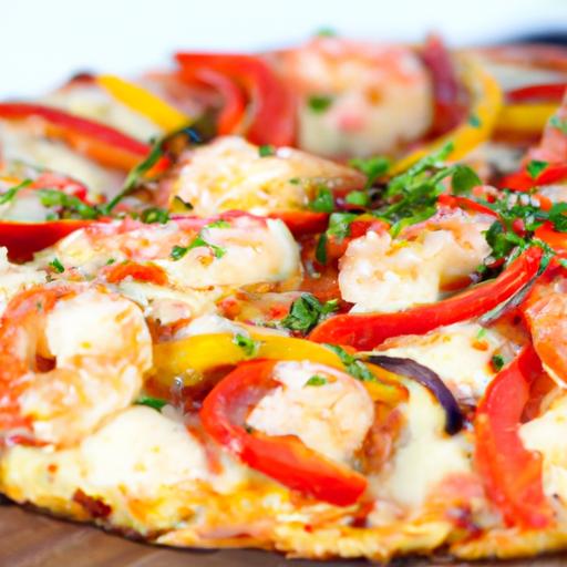 Savor the Flavor: ‍Pizza⁣ with ​Prawns and Garlic Delight