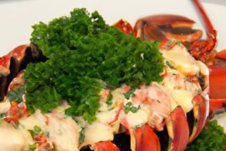 Succulent Lobster Tails Drenched in Creamy Garlic Butter
