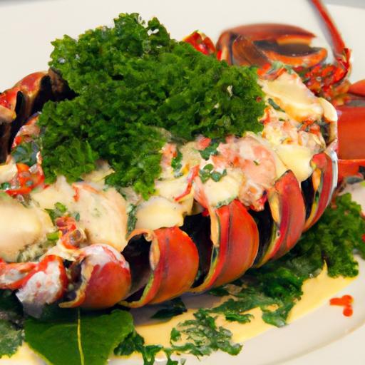 Succulent Lobster Tails Drenched in Creamy Garlic Butter
