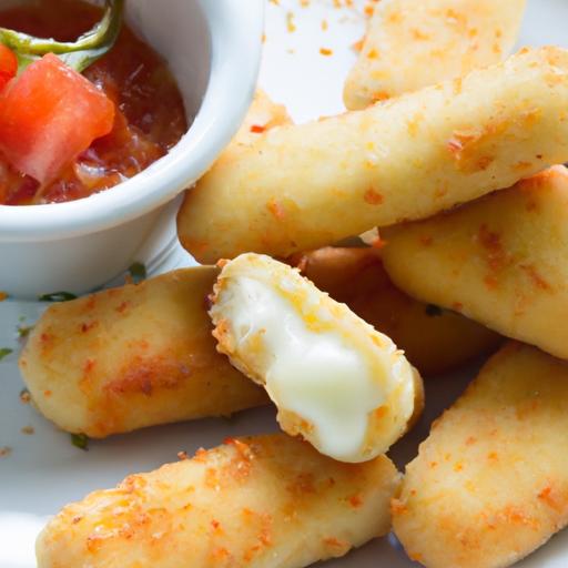Crispy Air-Fried Mozzarella sticks: A Healthy Twist