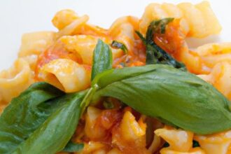 Twist into Flavor: Fusilli with Fresh Tomato & Basil Bliss