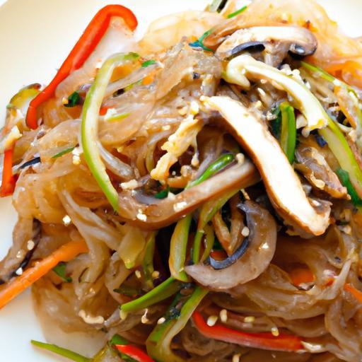 Beoseot Japchae: Exploring the Magic of Mushroom Glass Noodles