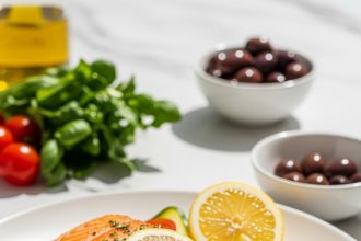 Keto Mediterranean lemon herb salmon