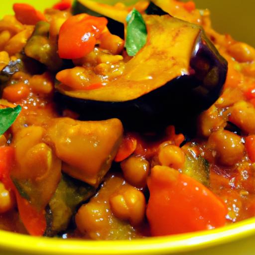 Savor the flavors: Moroccan Lentil and Eggplant Stew Recipe