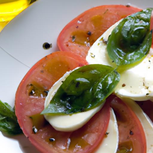 Brighten Your Plate: Caprese Salad with Homemade Basil Oil