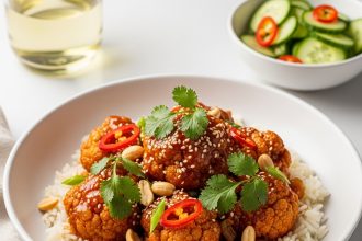 crispy Kung Pao cauliflower
