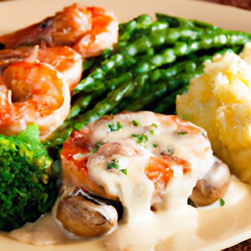 Surf & Turf Delight: Steak with Shrimp and Garlic Butter Potatoes