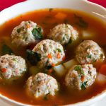 Hearty Italian Wedding Soup with Savory Meatballs Recipe