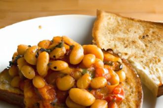 Cheesy Masala Beans on Toast: A Flavorful Indian Breakfast