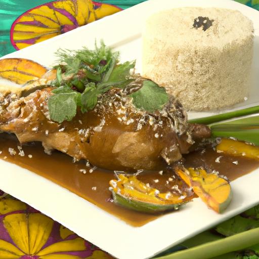 Savoring chicken in palm Oil Sauce: A Flavorful Delight